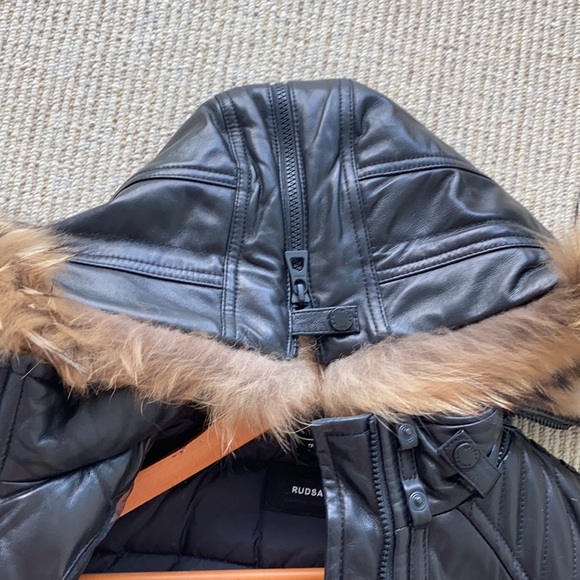 Rudsak Leather Down Jacket - Picture 3 of 4